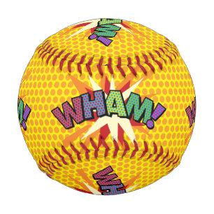Comic Book Pop Art WUMM! Baseball