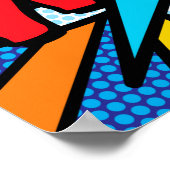 Comic Book Pop Art WUMMS Poster (Ecke)
