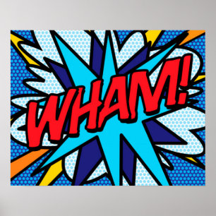 Comic Book Pop Art WUMMS Poster