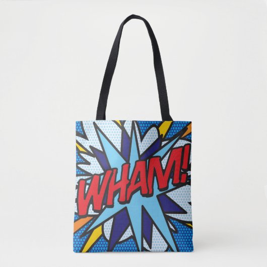Comic-Book-Pop-Art WUMS! PENG! Tasche (Vorderseite)