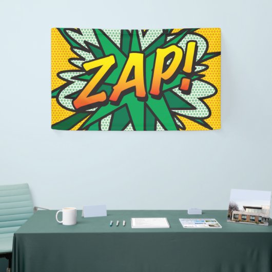 Comic Book Pop Art ZAP! Banner (Messeveranstaltung)