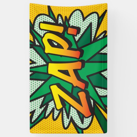 Comic Book Pop Art ZAP! Banner (Vertikal)
