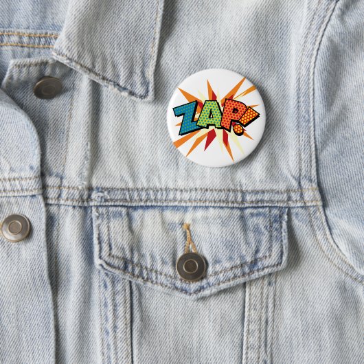 Comic Book Pop Art ZAP! Button (Beispiel)