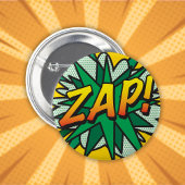 Comic Book Pop Art ZAP! Button