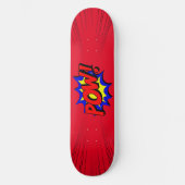 Comic Book Skateboard Deck (Vorderseite)