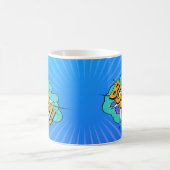 Comic Book Sound Effect: Boom! Aktionsblase Kaffeetasse (Mittel)