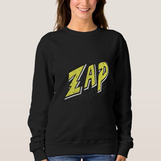 Comic Book Sound Effect Whap Action Blase Sweatshirt (Vorderseite)