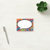 Comic Book Speech Bubble Colorful Post-it Klebezettel (Büro)