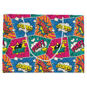 Comic Book Speech Bubble Geschenktasche Große Geschenktüte (Rückseite)