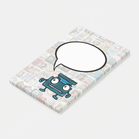 Comic Book Speech Bubble My Message Post-it-Notize Post-it Klebezettel (angewinkelt)