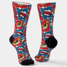 Comic Book Speech Bubble Socks Socken