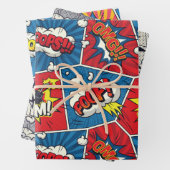 Comic Book Speech Bubble Wrapping Paper Set Geschenkpapier Set (Beispiel)