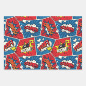 Comic Book Speech Bubble Wrapping Paper Set Geschenkpapier Set (Vorderseite)
