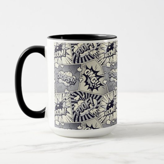 Comic Book Speech Buble Tasse (Links)