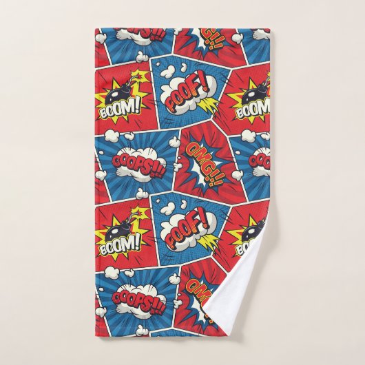 Comic Book Speech Handtuch Set (Handtuch)