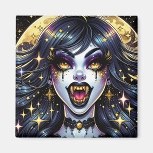 Comic-Book-Stil-Vampir-Halloweenparty  Magnet