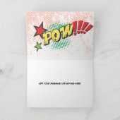 Comic Book Strip Pop Newspaper Style Grußkarte Einladung (Innenseite)