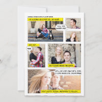 Comic Book Strip Save the Date