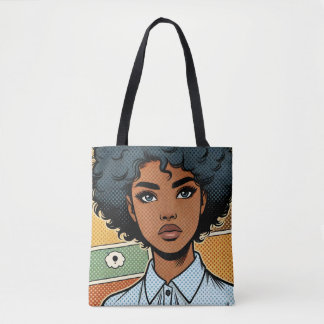 Comic Book Style Girl Art Allover Print Tasche