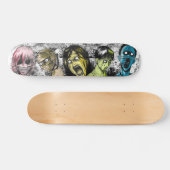 Comic Book Style Horror Zombies Skateboard (Horizontal)