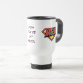 Comic-Book-Style Mama Personalisierter Reisebecher (VorderseiteRechts)