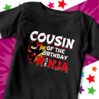 Comic Book Style Party Cousin zum Geburtstag Ninja