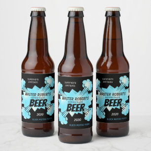 Comic Book Style Personalisiert Bierflaschenetikett