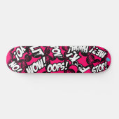 Comic Book Style Skateboard (Horizontal)