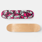 Comic Book Style Skateboard (Horizontal)