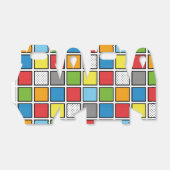 Comic Book Style Squares Geschenkschachtel (Ungefaltet)