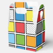 Comic Book Style Squares Geschenkschachtel (Geöffnet)