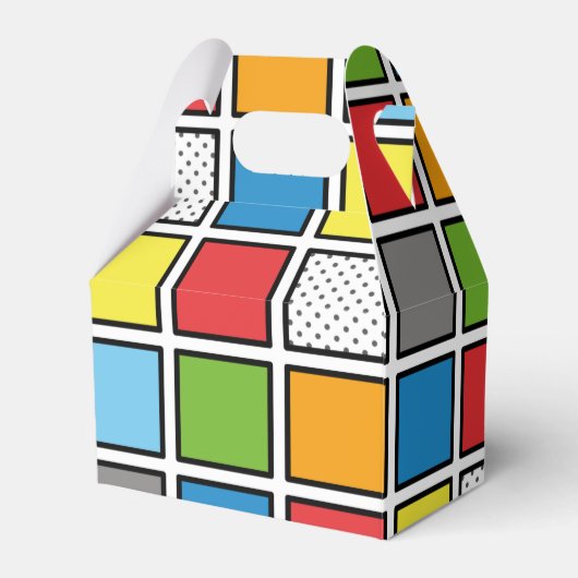 Comic Book Style Squares Geschenkschachtel (Vorderseite)