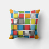 Comic Book Style Squares Kissen (Rückseite)