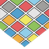 Comic Book Style Squares Kurzer Tischläufer (Ecke)