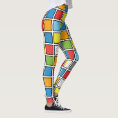 Comic Book Style Squares Leggings (Rechts)