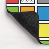 Comic Book Style Squares Mousepad (Ecke)