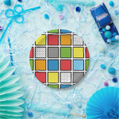 Comic Book Style Squares Pappteller (Party)