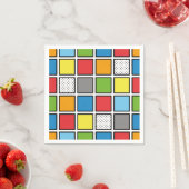 Comic Book Style Squares Serviette (Beispiel)