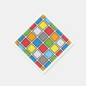 Comic Book Style Squares Serviette (Ecke)