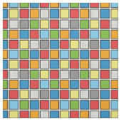 Comic Book Style Squares Stoff (Muster)