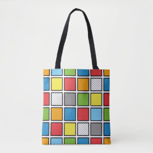 Comic Book Style Squares Tasche
