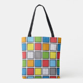 Comic Book Style Squares Tasche (Rückseite)