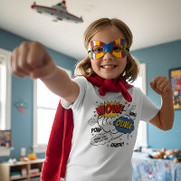 Comic Book Style Super Hero T - Shirt