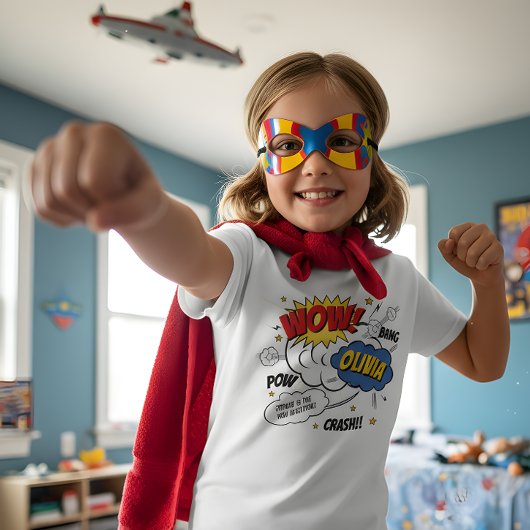 Comic Book Style Super Hero T - Shirt