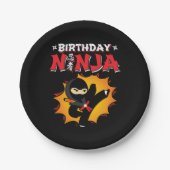 Comic Book Style Super Party Geburtstag Ninja Pappteller (Vorderseite)