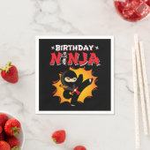 Comic Book Style Super Party Geburtstag Ninja Serviette (Beispiel)