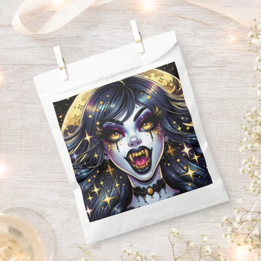 Comic Book Style Vampire Halloween-Party Geschenktütchen (Ausgeschnitten)