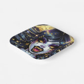 Comic Book Style Vampire Halloween-Party Pappteller (Gewinkelt)