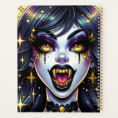 Comic Book Style Vampire Halloween-Party Planer (Rückseite)