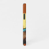 Comic Book Style Werewolf vor Vollmond iPhone Hülle (Rechte Seite)